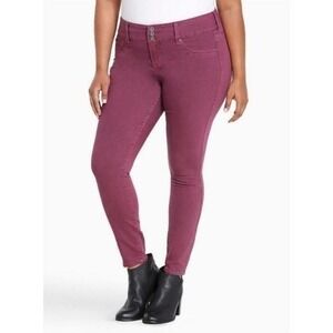 Torrid Women's Plus Size Colored Denim Skinny Stretch Jeans Plum‎ Purple Size 20